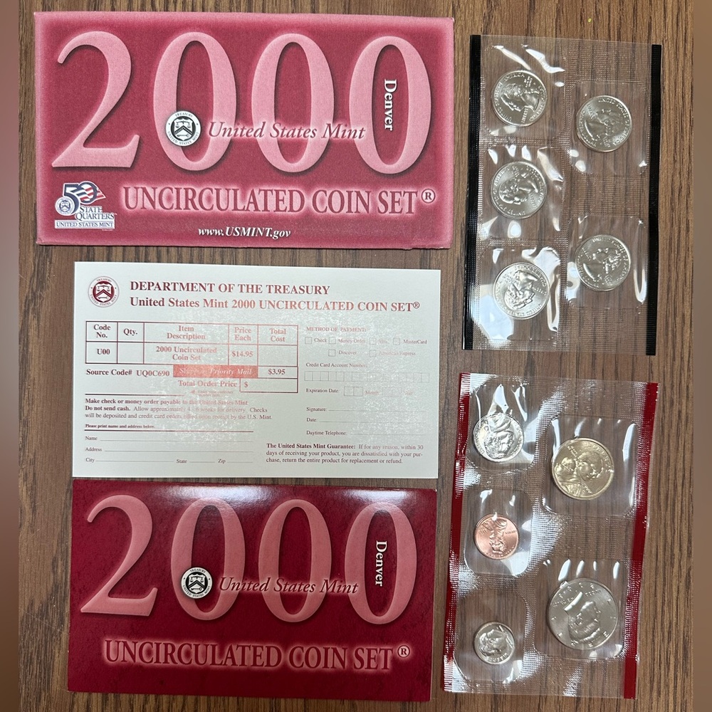 2000 Uncirculated Denver mint coin set